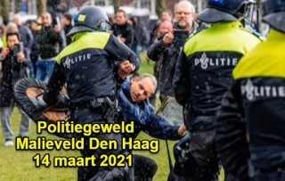 Politiegeweld op het Malieveld (14 maart 2021)